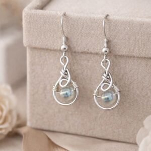 orecchini riflesso lunare – perle opalescenti